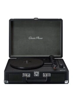 Lenco TT-115BK Retro Turntable With Bluetooth, USB Play/encode, Aux - Black