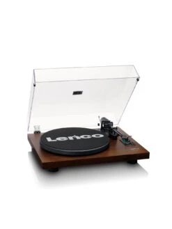 Lenco LS-600WA Turntable With 2x 30W Speakers, Bluetooth, AT-VM95E Cartridge -Digital Station VORFK SQ7 0000000004 BLACK SLd3