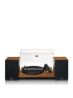 Lenco LS-480WD Turntable With Bluetooth And External Speakers - Wood