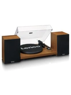 Lenco LS-480WD Turntable With Bluetooth And External Speakers - Wood -Digital Station VORFN SQ4 0000000094 WOOD SLd