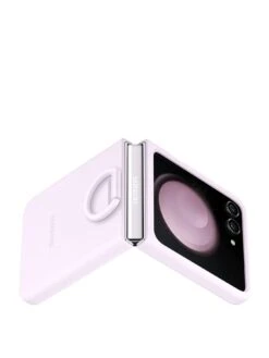 Samsung Silicone Case With Ring For Z Flip5 -Digital Station VOX67 SQ3 0000000162 LAVENDER SLa