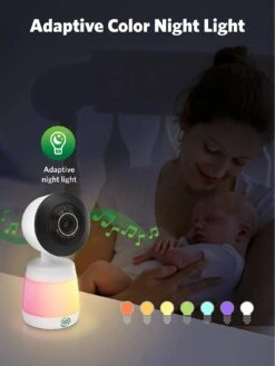 LeapFrog LF2936FHD 5.5 Inch Touch Screen Smart Baby Monitor -Digital Station VP3UO SQ4 0000000013 WHITE SLd