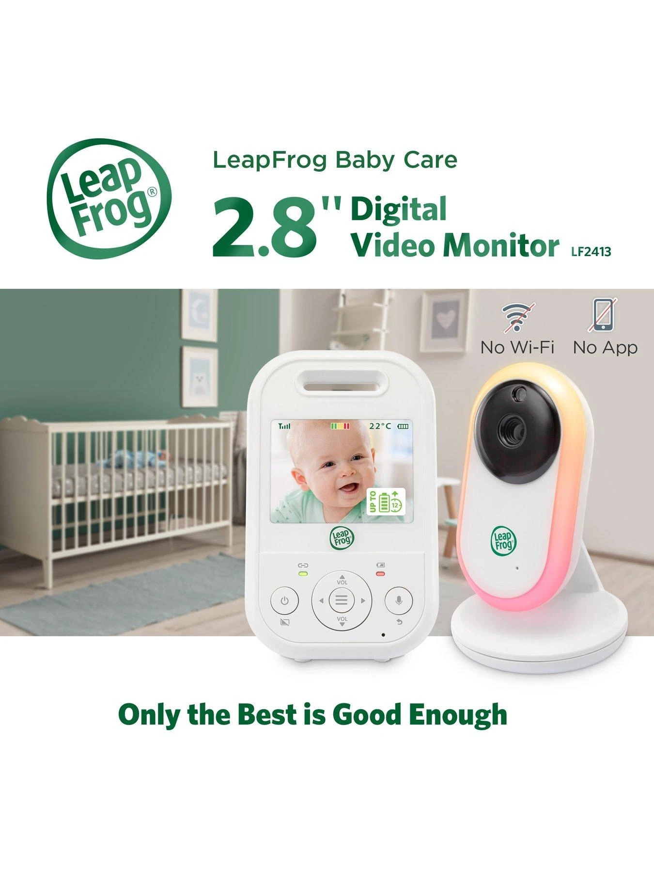 LeapFrog LF2413 2.8 Inch Video Baby Monitor 1 LeapFrog LF2413 2.8 Inch Video Baby Monitor