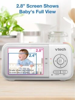 VTech VM3263 2.8 Inch Digital Video Baby Monitor With Adjustable Camera And Night Light -Digital Station VP3UR SQ6 0000000013 WHITE SLd2