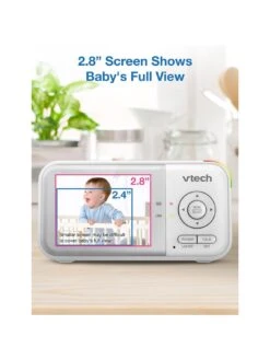VTech VM3263 2.8 Inch Digital Video Baby Monitor With Adjustable Camera And Night Light -Digital Station VP3UR SQ7 0000000013 WHITE DGy
