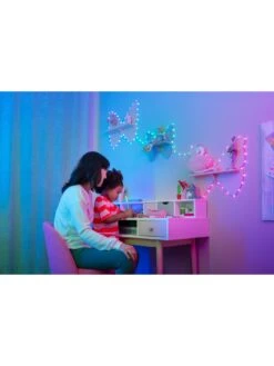 Twinkly Candies 100L 7MM Heart Shape RGB Lens Light String, 6cm Lamp Spacing, BT+WiFi, IP20 - USB-C Powered -Digital Station VPRWA SQ4 0000000029 MULTI SLd2
