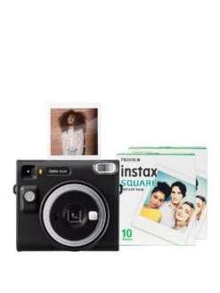 Fujifilm Instax Square SQ40 Instant Camera With 20 Shot Pack - Black