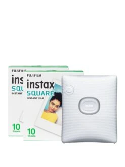 Fujifilm Instax Square Link Wireless Smartphone Photo Printer(20 Shots) -  White