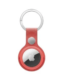 Apple AirTag FineWoven Key Ring - Coral (AirTag Not Included)