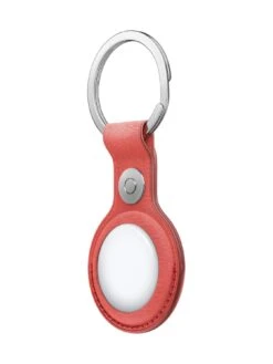 Apple AirTag FineWoven Key Ring - Coral (AirTag Not Included) -Digital Station VPYTG SQ3 0000000054 CORAL SLd1