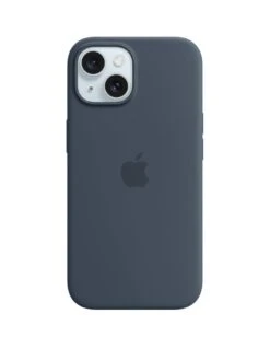 Apple IPhone 15 Silicone Case With MagSafe - Storm Blue
