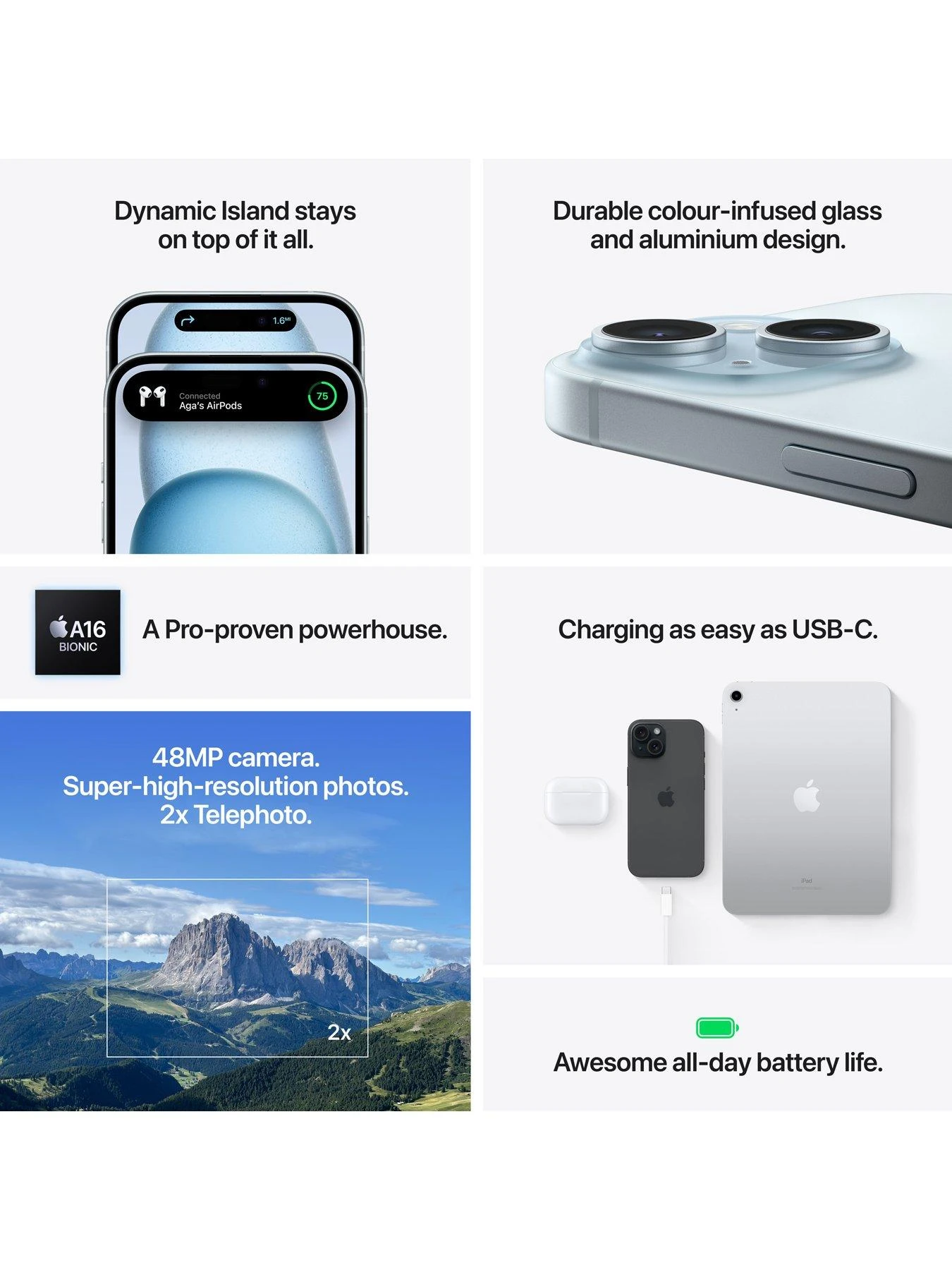 Apple IPhone 15, 128Gb - Blue 6 Apple IPhone 15, 128Gb - Blue - Image 6