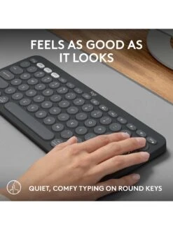 Logitech Pebble Keys 2 K380s, Multi-Device Bluetooth Wireless Keyboard, Slim And Portable - Graphite 11 Logitech Pebble Keys 2 K380s, Multi-Device Bluetooth Wireless Keyboard, Slim And Portable - Graphite -Digital Station VQ3D3 SQ5 0000000527 GRAPHITE SLd1