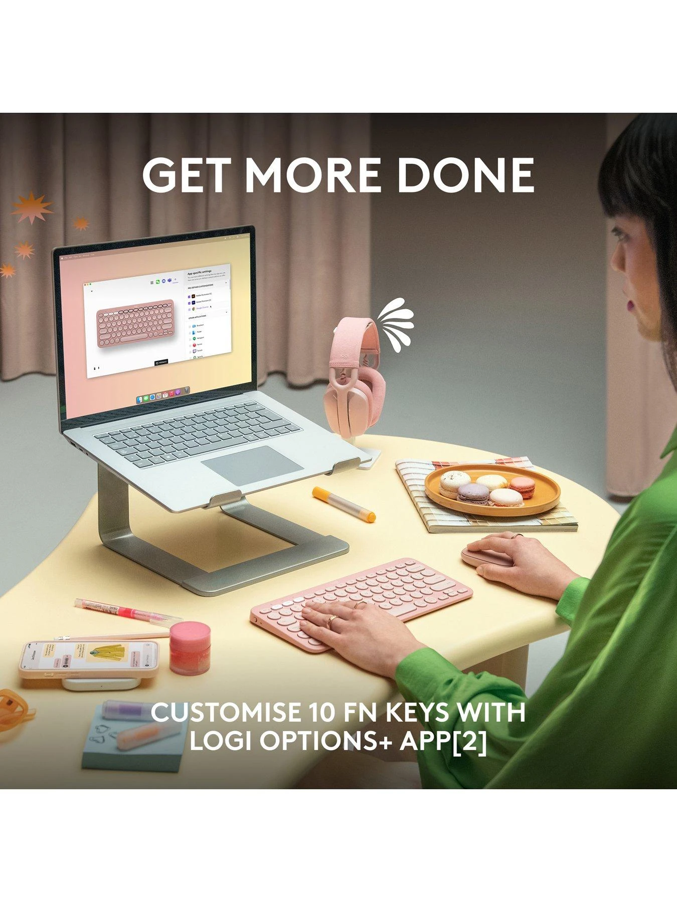 Logitech Pebble Keys 2 K380s, Multi-Device Bluetooth Wireless Keyboard, Slim And Portable - Graphite 7 Logitech Pebble Keys 2 K380s, Multi-Device Bluetooth Wireless Keyboard, Slim And Portable - Graphite - Image 7