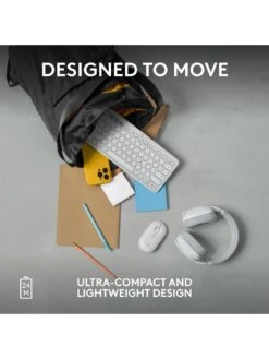 Logitech Pebble Mouse 2 M350s Slim Bluetooth Wireless Mouse, Lightweight, Quiet Clicks - Off White -Digital Station VQ3D6 SQ7 0000000013 WHITE SLd3