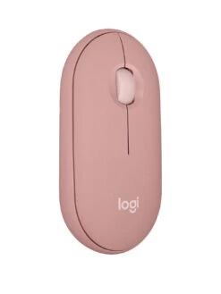 Logitech Pebble Mouse 2 M350s Slim Bluetooth Wireless Mouse, Lightweight, Quiet Clicks - Rose