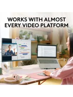 Logitech Brio 100 Webcam - Rose -Digital Station VQ3DA SQ7 0000000013 WHITE SLd3