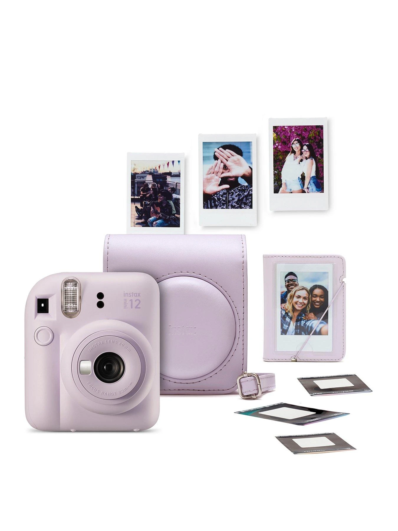 Fujifilm Instax Instax Mini 12 Camera Kit Including Case Album 10 Shots & Stickers - Lilac 1 Fujifilm Instax Instax Mini 12 Camera Kit Including Case Album 10 Shots & Stickers - Lilac