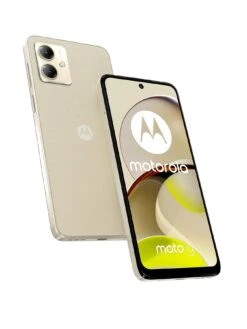 Motorola Moto G14 4GB RAM + 128GB Storage - Butter Cream, Vegan Leather