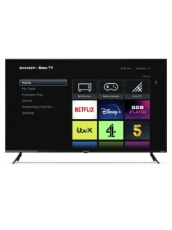 Sharp 50FJ2K, 50-inch, 4K Ultra HD, Roku Smart TV -Digital Station VQSOF SQ7 0000000004 BLACK ICf