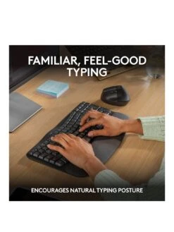 Logitech Wave Ergonomic Keys - Graphite -Digital Station VQYFV SQ3 0000000527 GRAPHITE SLa