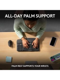 Logitech Wave Ergonomic Keys - Graphite -Digital Station VQYFV SQ4 0000000527 GRAPHITE SLd