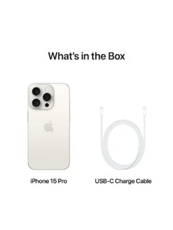 Apple IPhone 15 Pro, 128Gb - White Titanium 13 Apple IPhone 15 Pro, 128Gb - White Titanium -Digital Station VR7SD SQ7 0000000013 WHITE SLd3