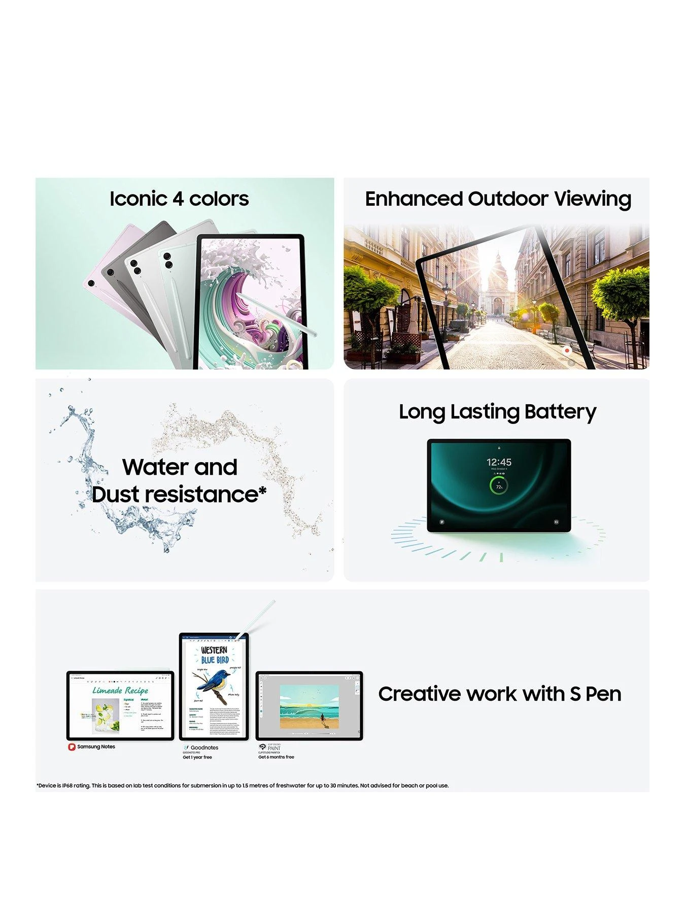 Samsung Galaxy Tab S9 FE 128GB Silver 3 Samsung Galaxy Tab S9 FE 128GB Silver - Image 3