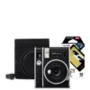 Fujifilm Instax Instax Mini 40 Instant Camera With 10 Shot Contact Sheet Deco Film And Case - Black