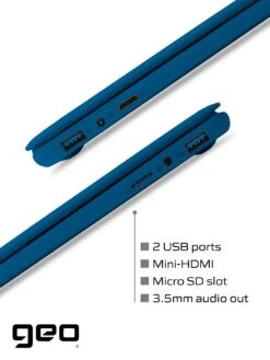 Geo Geobook 110 11.6in 4GB 128GB Windows 11 Blue Laptop, Headset, Mouse And Sleeve Bundle 10 Geo Geobook 110 11.6in 4GB 128GB Windows 11 Blue Laptop, Headset, Mouse And Sleeve Bundle -Digital Station VS583 SQ5 0000000020 BLUE SLd1