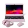 Geo Geobook 110 11.6in 4GB 128GB Windows 11 Pink Laptop, Headset, Mouse And Sleeve Bundle