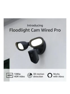 RING Floodlight Cam Wired Pro -Digital Station VS6FP SQ2 0000000004 BLACK SLb