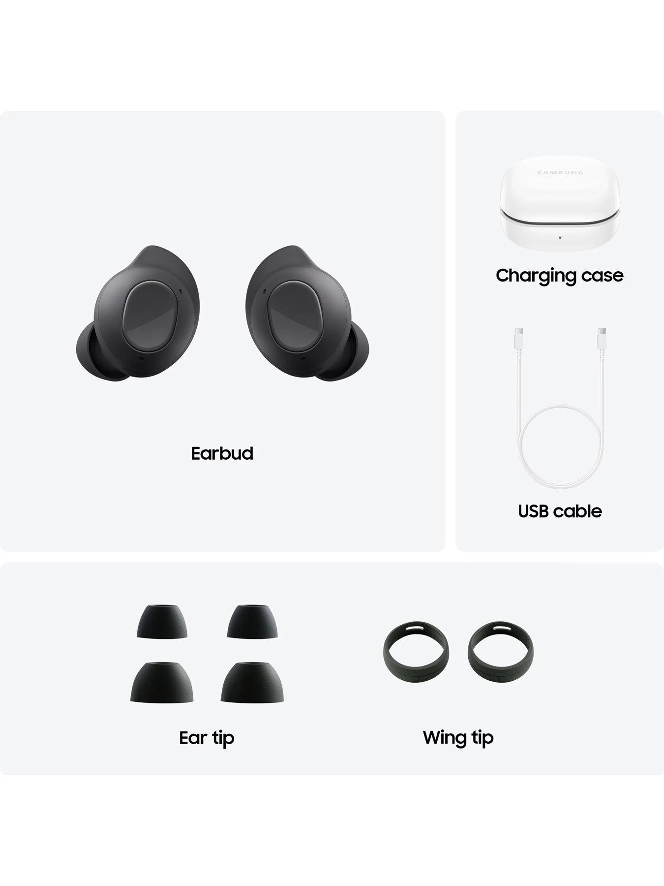 Samsung Galaxy Buds FE – Graphite - True Wireless Earphones 7 Samsung Galaxy Buds FE – Graphite - True Wireless Earphones - Image 7
